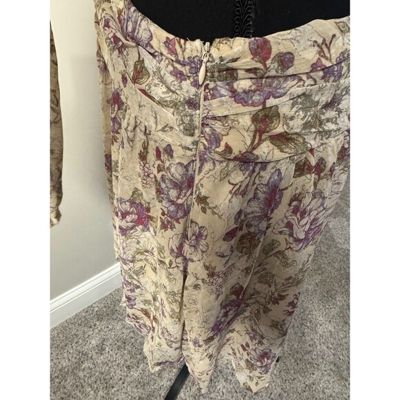 NWT Rosevelvet side cut out floral flowy long sleeve dress 1X - Picture 7 of 9